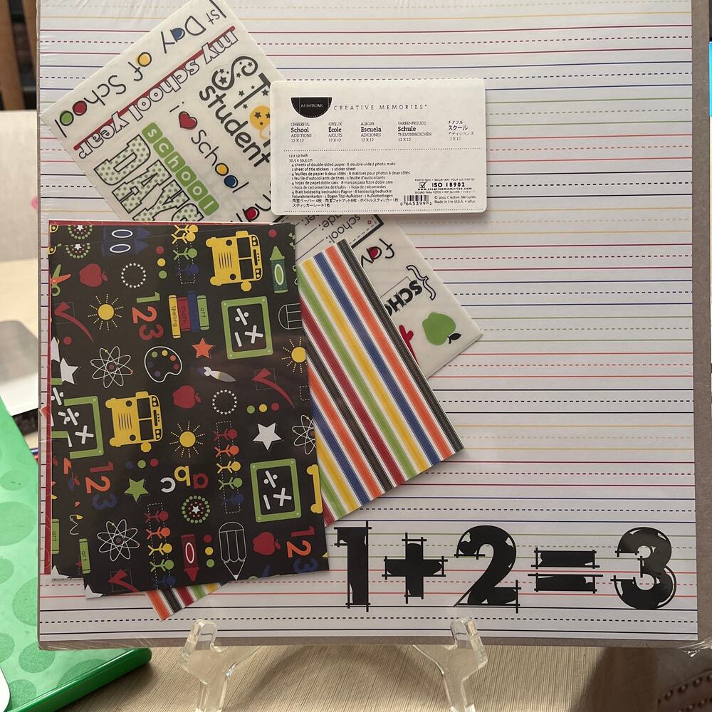 Creative Memories - Cheerful School Additions 12x12